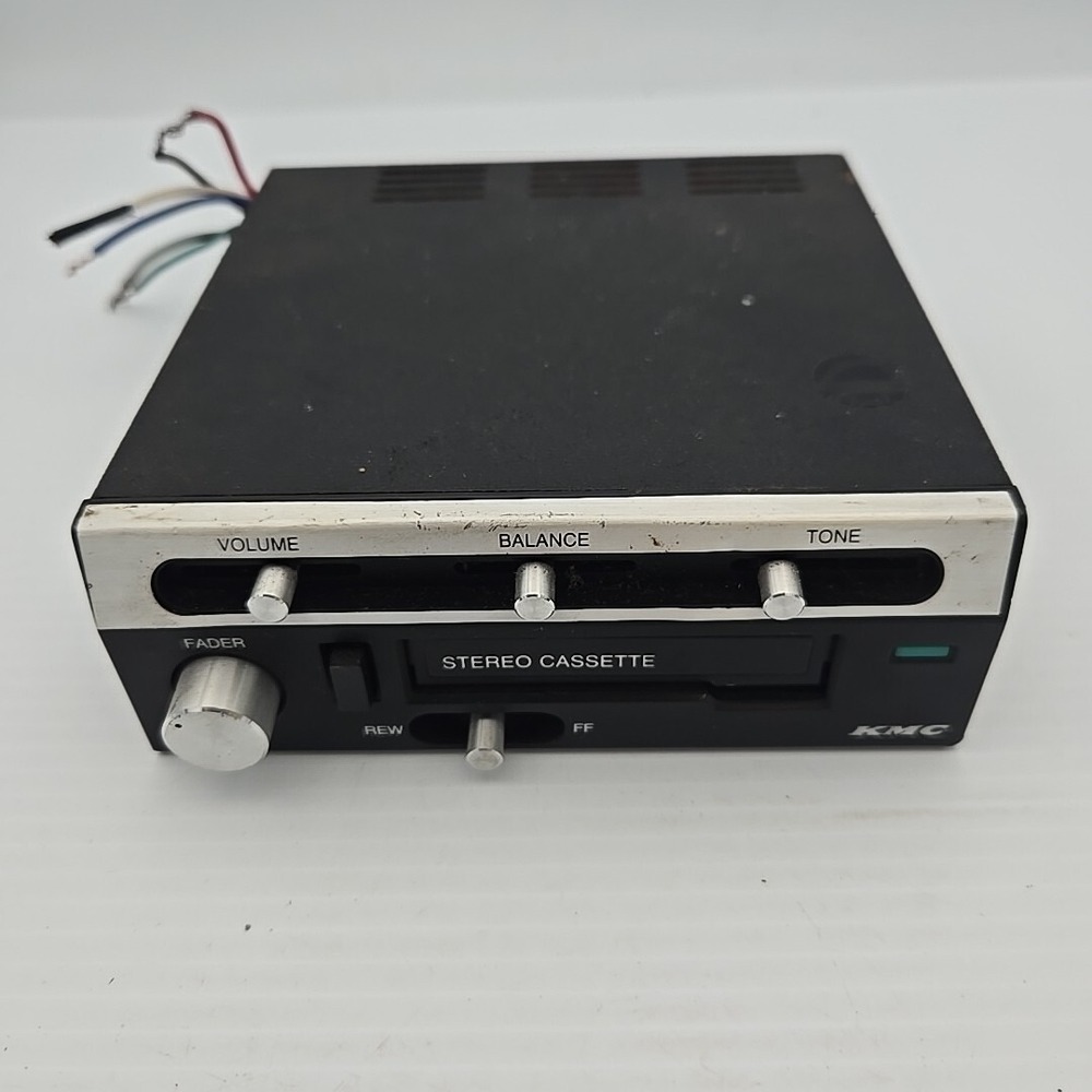 Vintage KMC Kmart Compact / Cassette Under Dash Radio #82-3028
